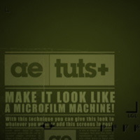 Achieve a Microfilm Machine Look – AE Premium