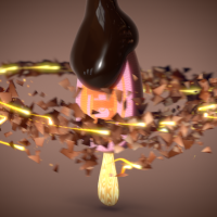 Creating an Ice Cream Bar Animation with Maya, RealFlow And AE – Part 3